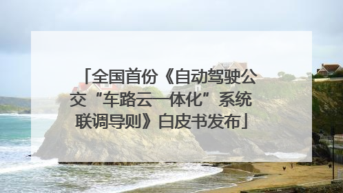 全国首份《自动驾驶公交“车路云一体化”系统联调导则》白皮书发布